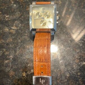 Lucien Picard watch with Leather Band (battery needed)